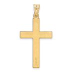 14K Sandblasted Cross Pendant