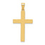 14k Sandblasted Cross Pendant