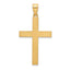 14k Sandblasted Cross Pendant