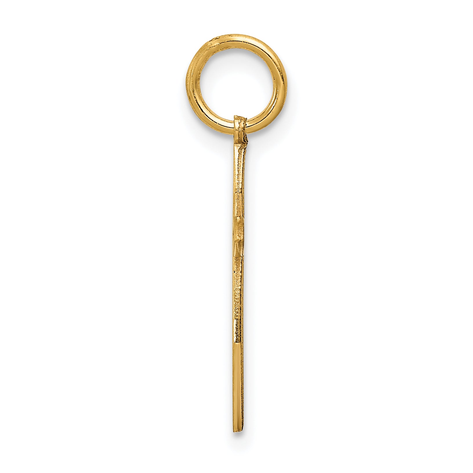 14K Laser Designed Passion Cross Charm Secondary image