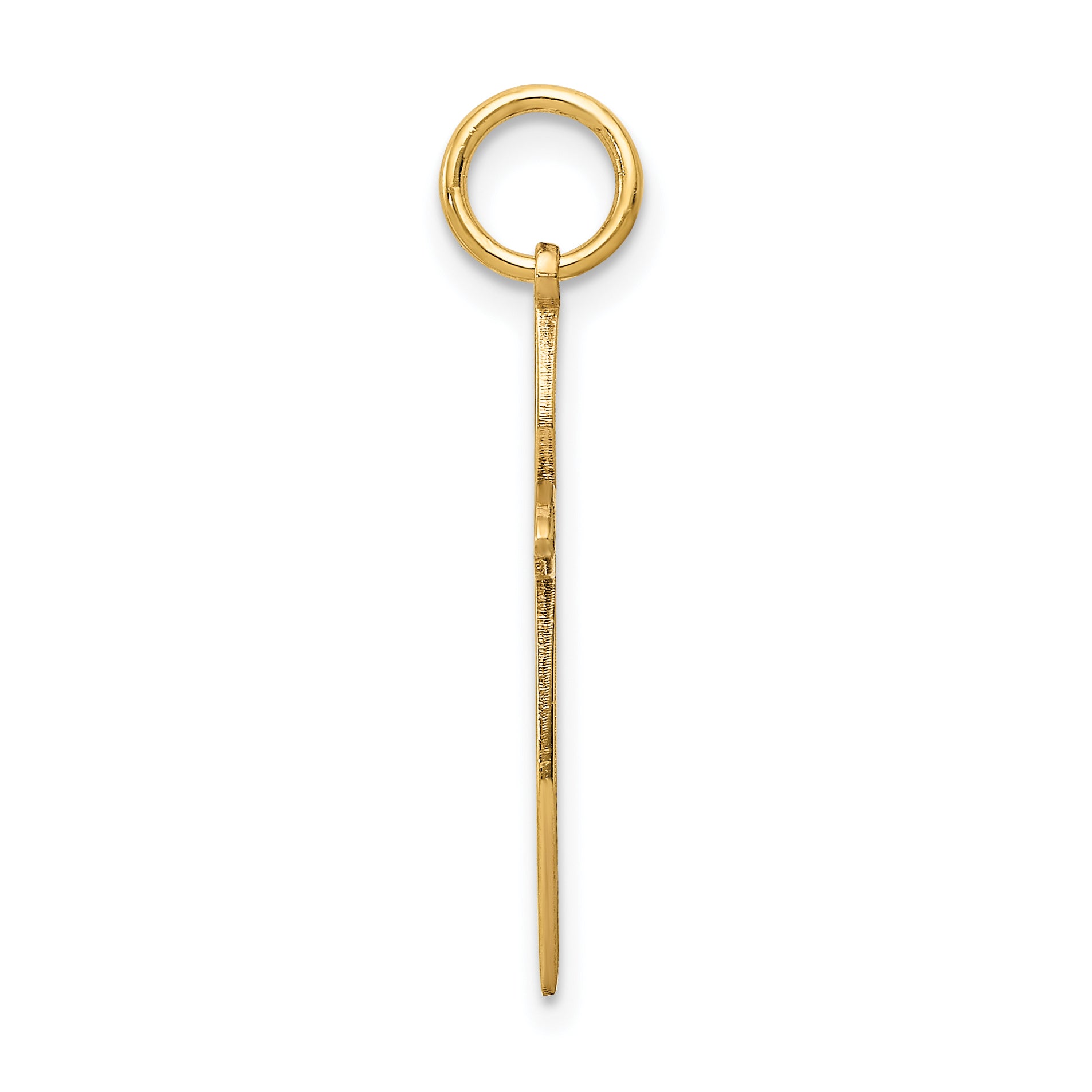14K Laser Designed Passion Cross Charm Secondary image