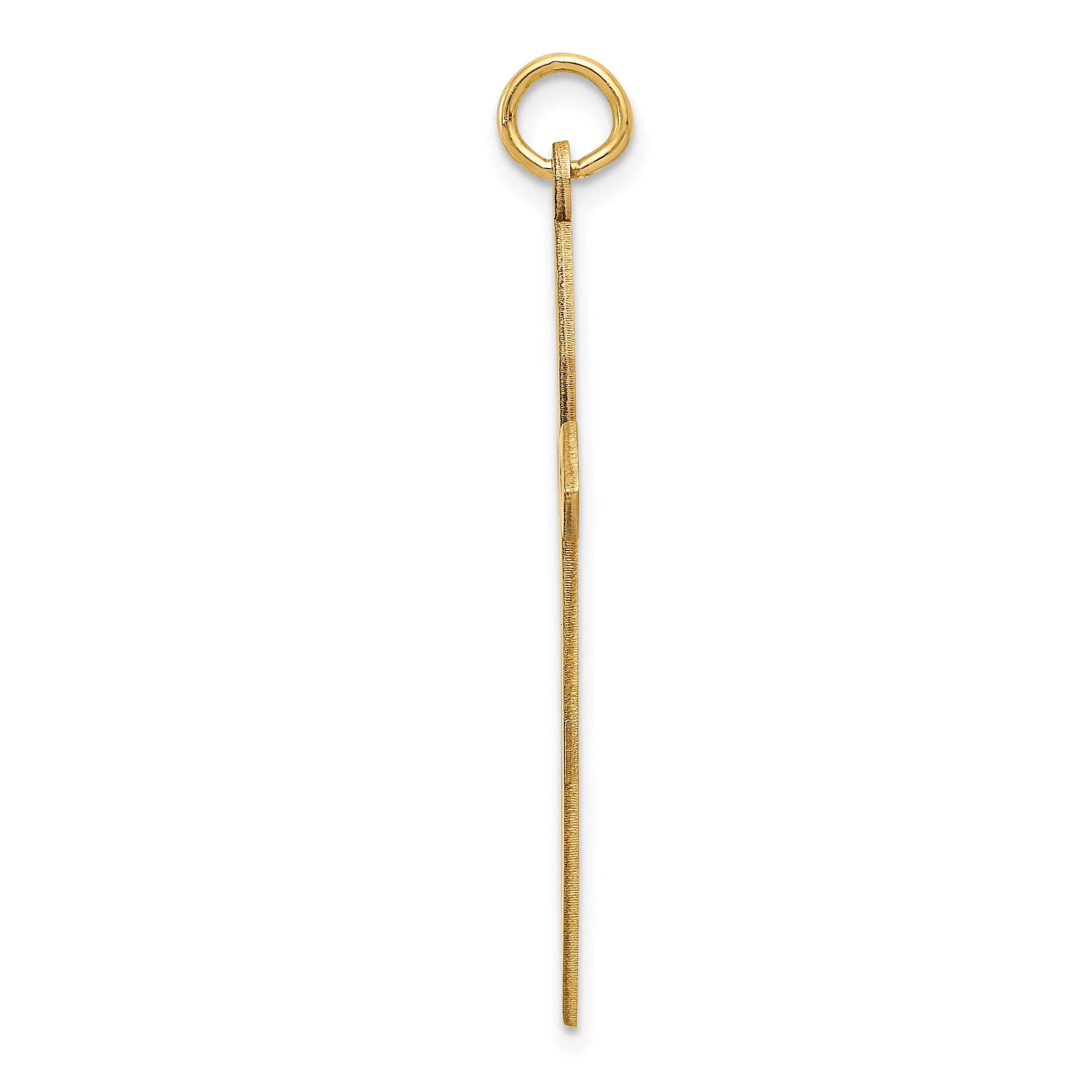 14K Laser Designed Passion Cross Pendant Secondary image