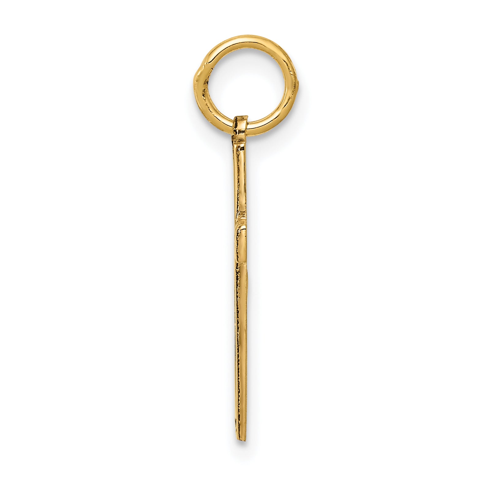 14K Laser Designed Cross Charm Secondary image