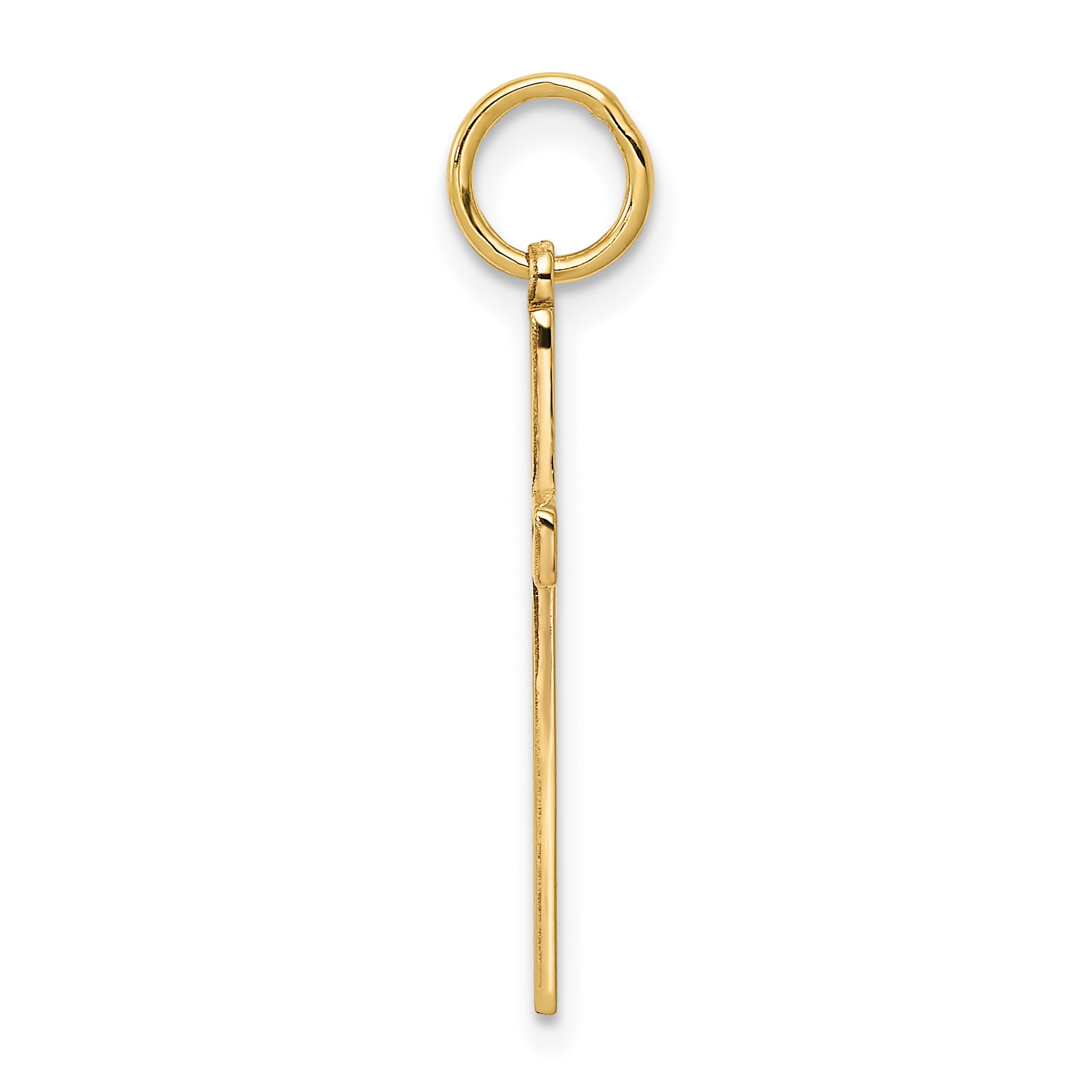 14K Laser Designed Cross Charm Secondary image