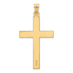 14K Sandblasted Cross Pendant