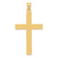 14k Sandblasted Cross Pendant