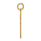 14K Laser Designed Ankh Cross Charm