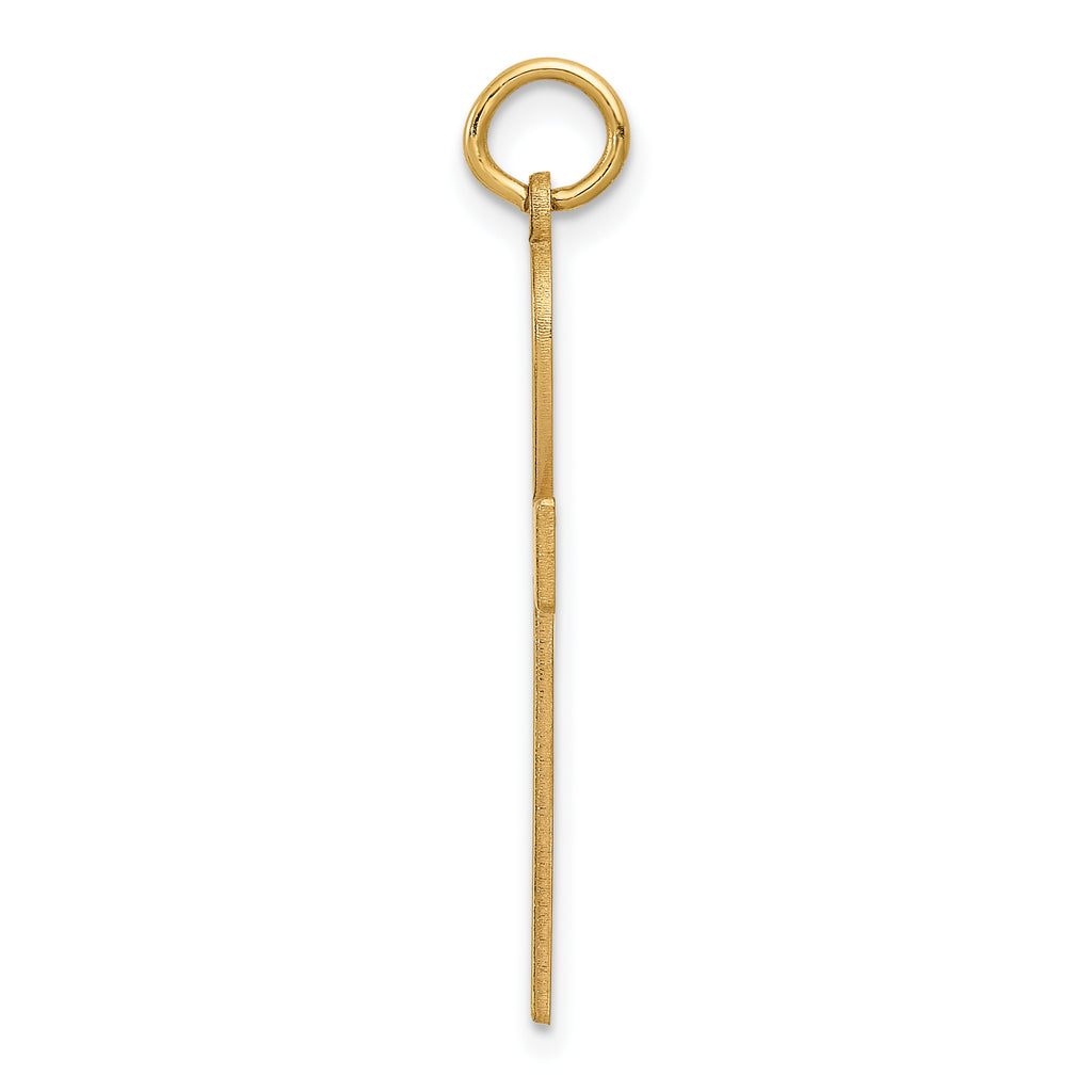 14K Laser Designed Ankh Cross Pendant
