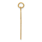 14K Laser Designed Ankh Cross Pendant