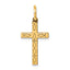 14K Laser Cut Ichthus Cross Charm