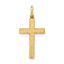 14K Laser Designed Cross Charm