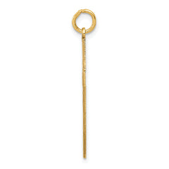 14K Laser Designed Cross Pendant