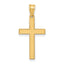 14k Florentine Satin Cross Pendant