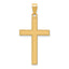 14k Florentine Satin Cross Pendant