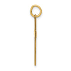 14K Laser Designed Cross Charm