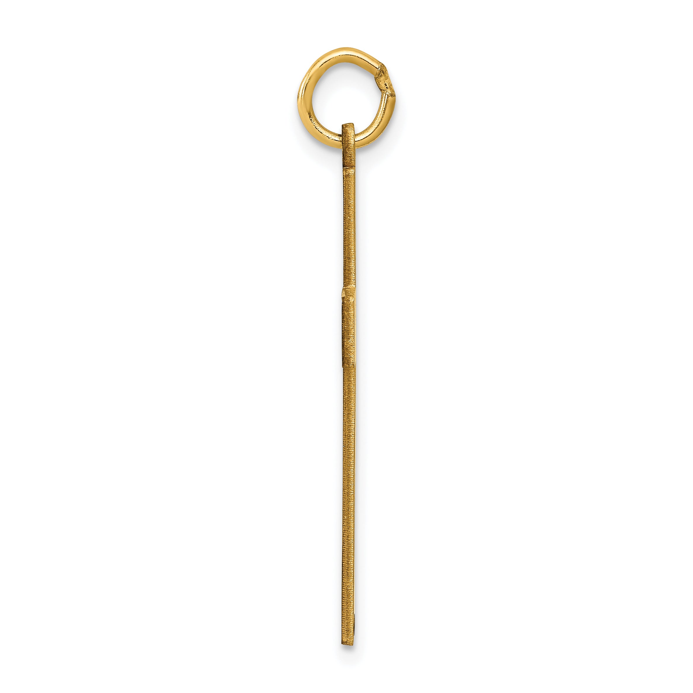 14K Laser Designed Ichthus Cross Pendant Secondary image