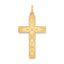 14K Laser Designed Ichthus Cross Pendant