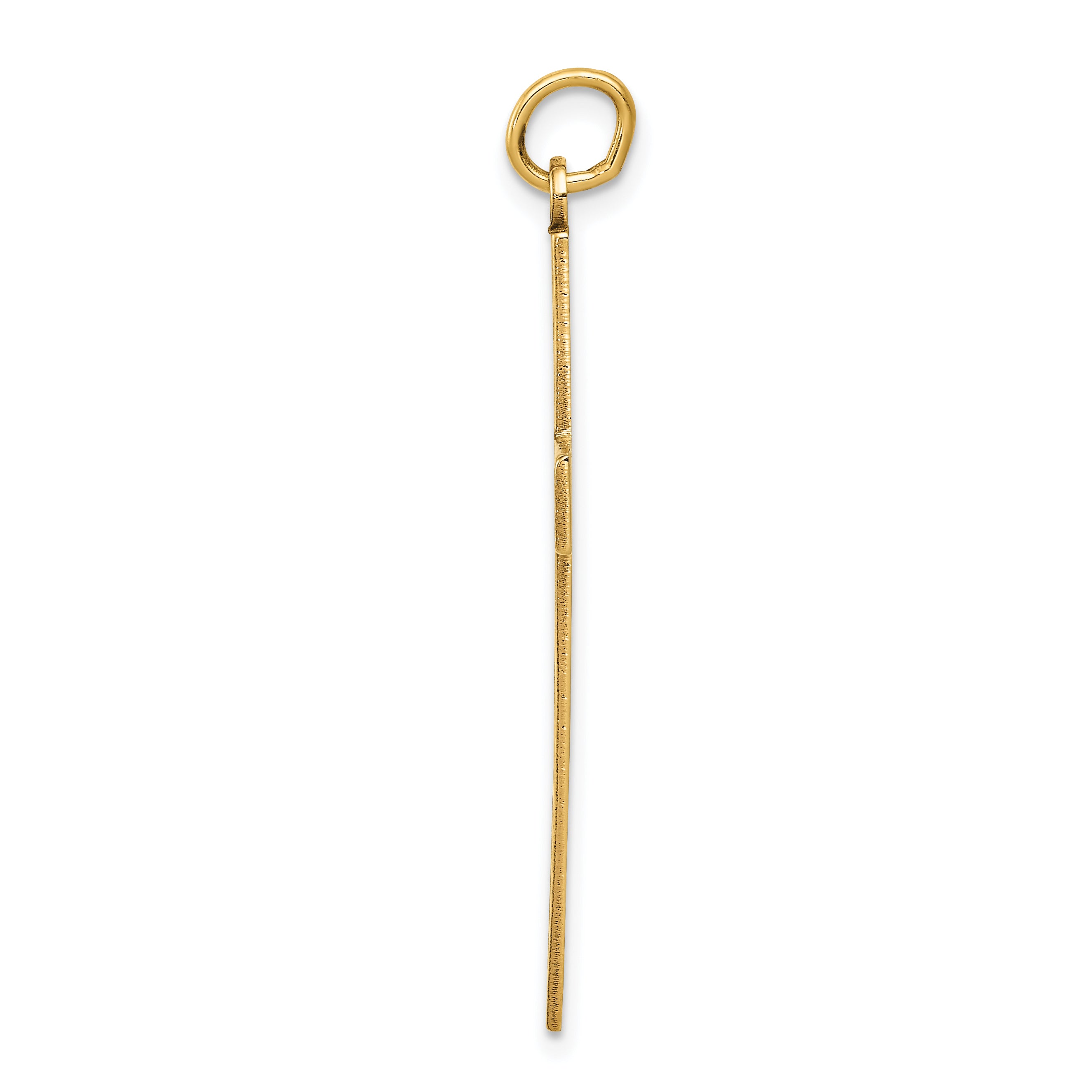 14K Laser Designed Cross Pendant Secondary image