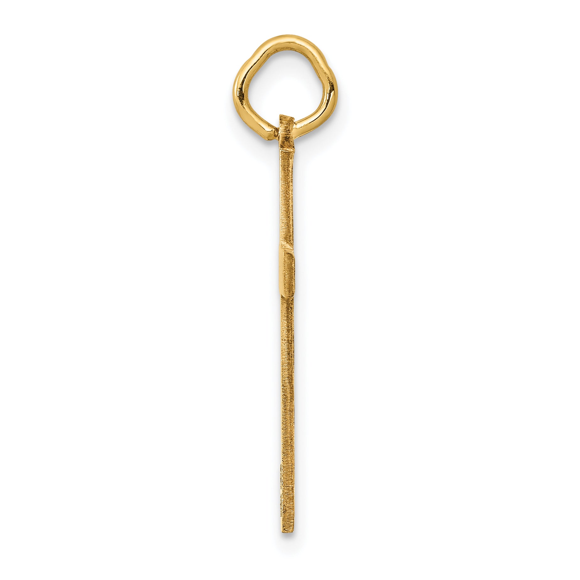 14K Laser Designed Cross Charm Secondary image