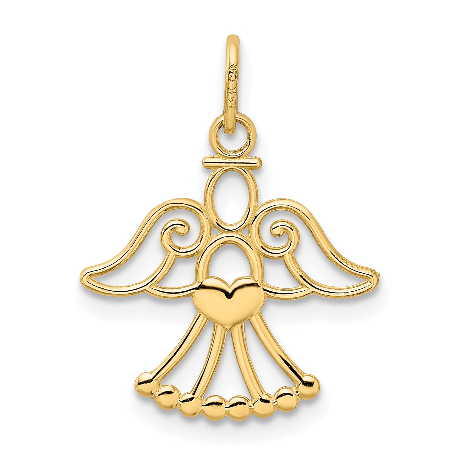 14K Angel Charm
