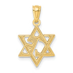 14K Star of David Pendant