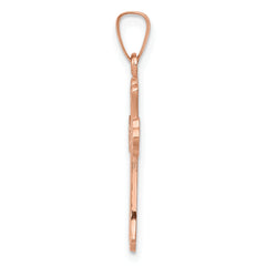14K Rose Gold Cross Pendant