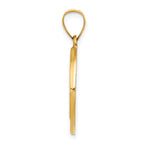 14K Polished and Satin St Benedict Hollow Medal Pendant