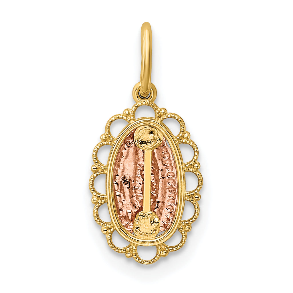 14K Two-tone Guadalupe Pendant