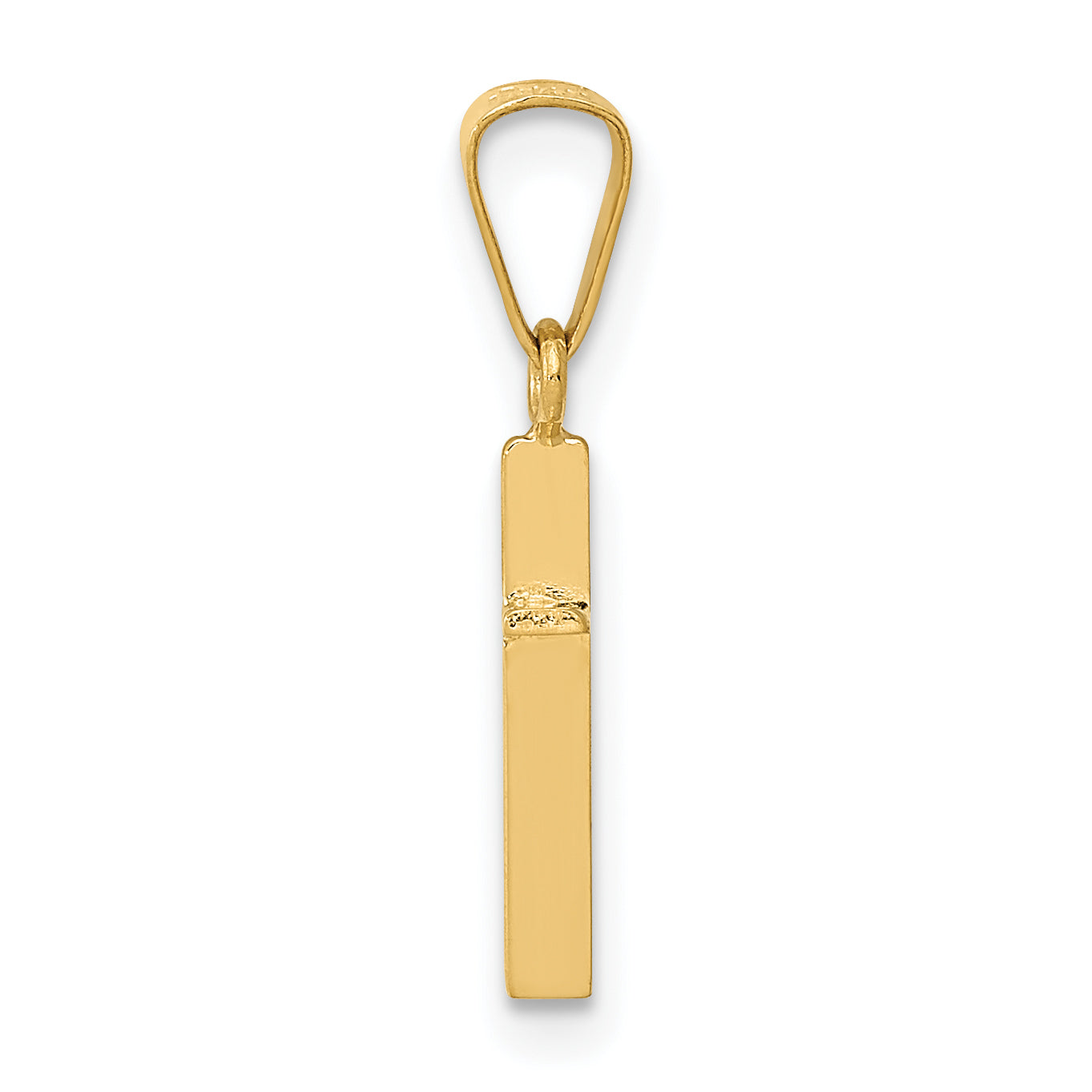 14K Polished Cross Pendant Secondary image