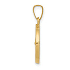 14K Polished and Satin St Gerard Medal Hollow Pendant