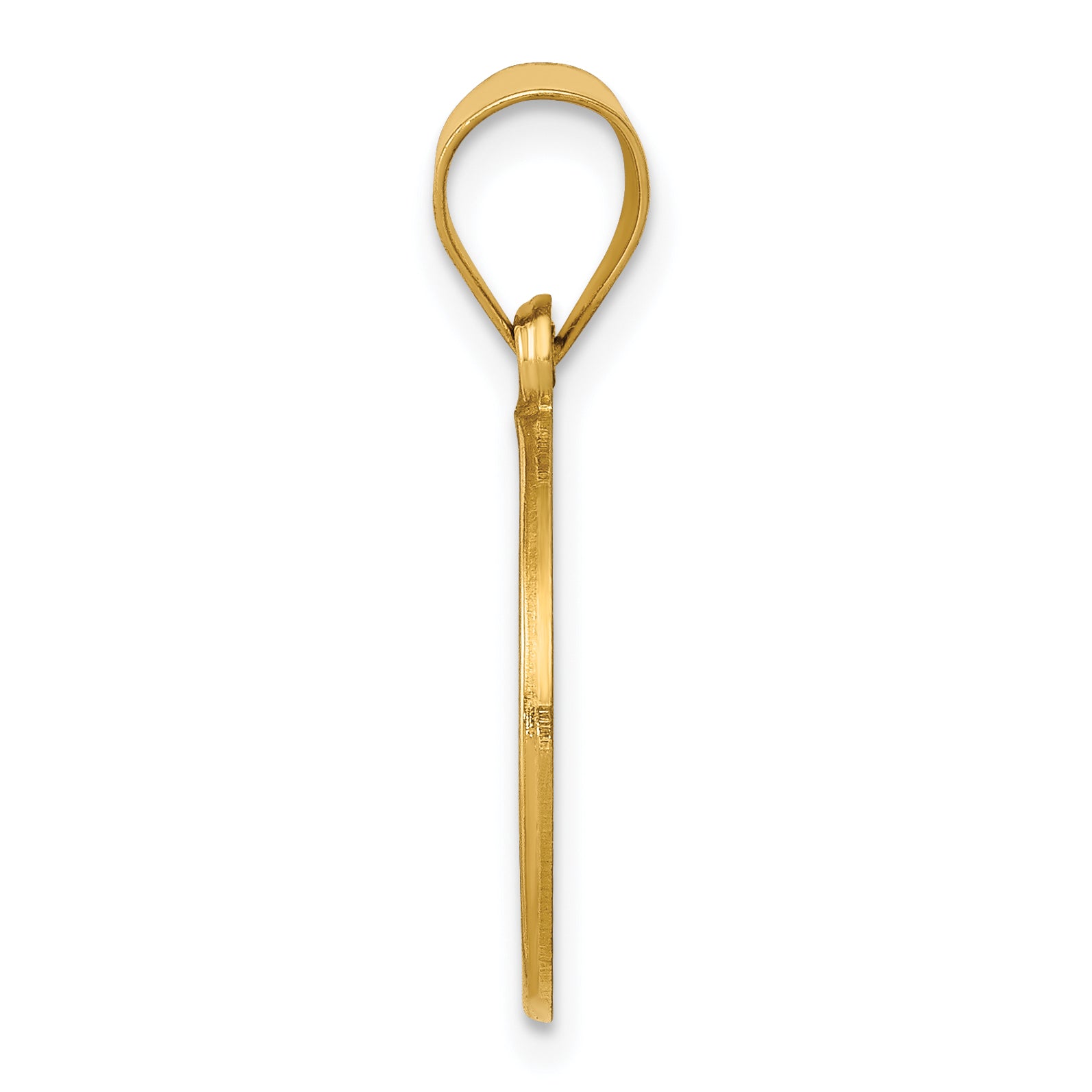 14K Polished and Satin St John Baptist Medal Hollow Pendant Secondary image