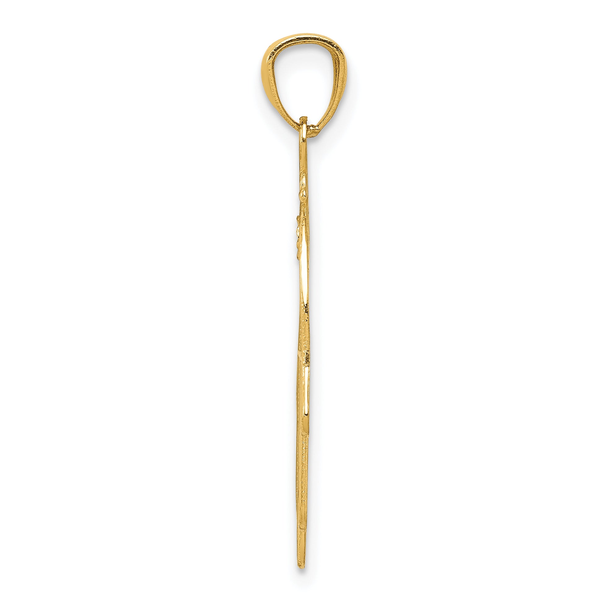 14K Yellow Gold Hand of God Pendant Secondary image