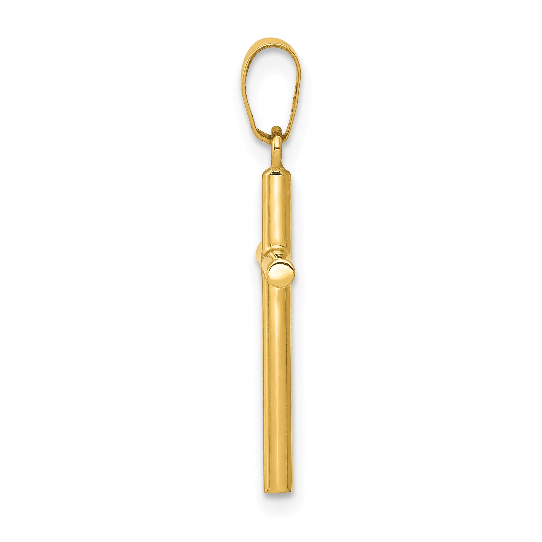 14K Polished Cross Pendant Secondary image