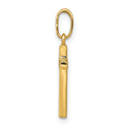 14K Polished Cross Pendant