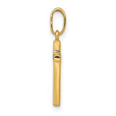 14K Polished Cross Pendant