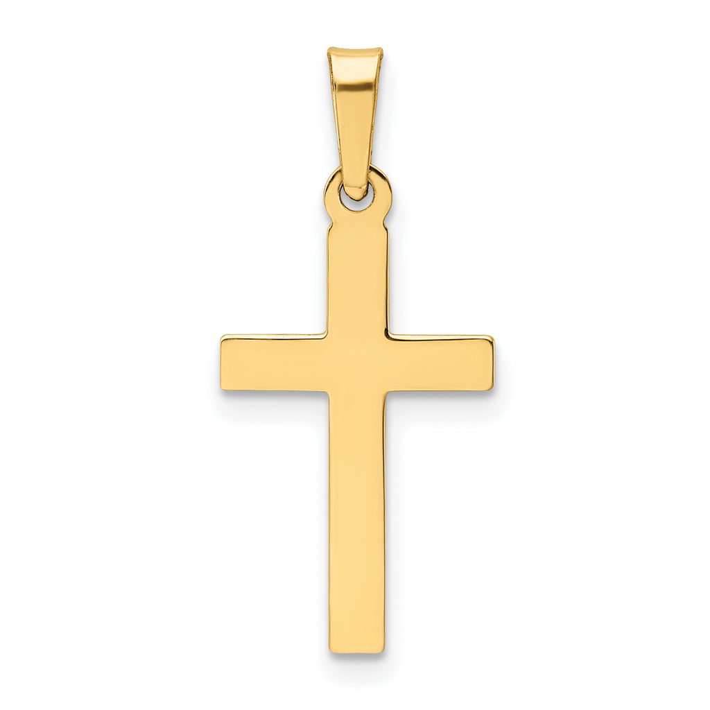 14K Polished Latin Cross Pendant