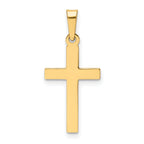 14K Polished Latin Cross Pendant