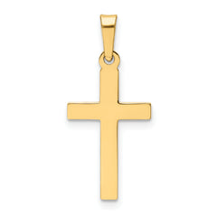14K Polished Latin Cross Pendant