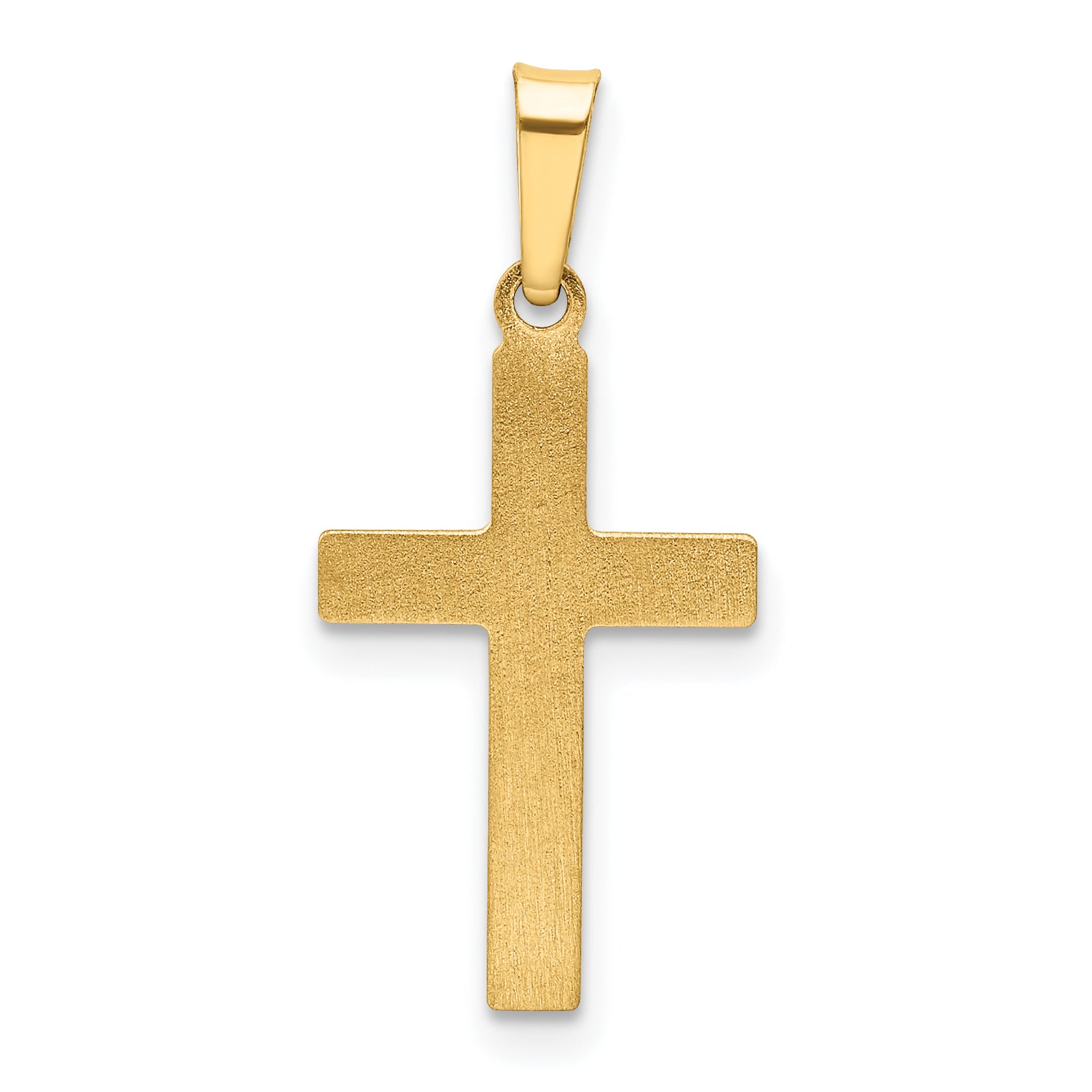 14K Polished Cross Latin Pendant