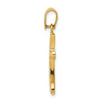 14K Polished Cross Pendant