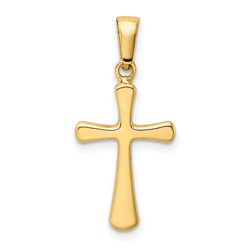 14K Polished Cross Pendant