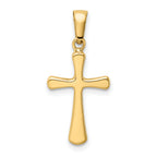 14K Polished Cross Pendant
