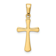 14K Polished Cross Pendant