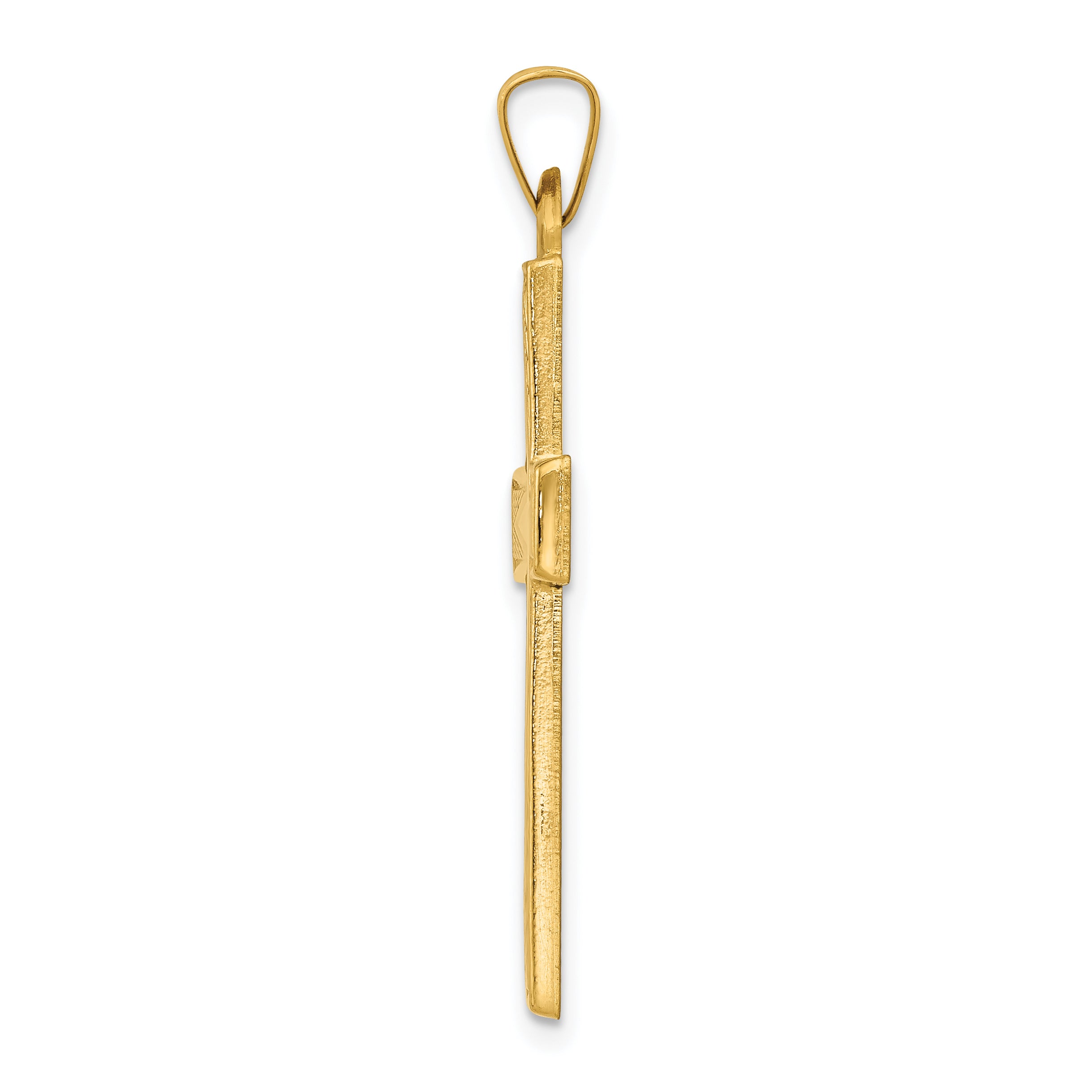 14K Polished Latin Cross Pendant Secondary image