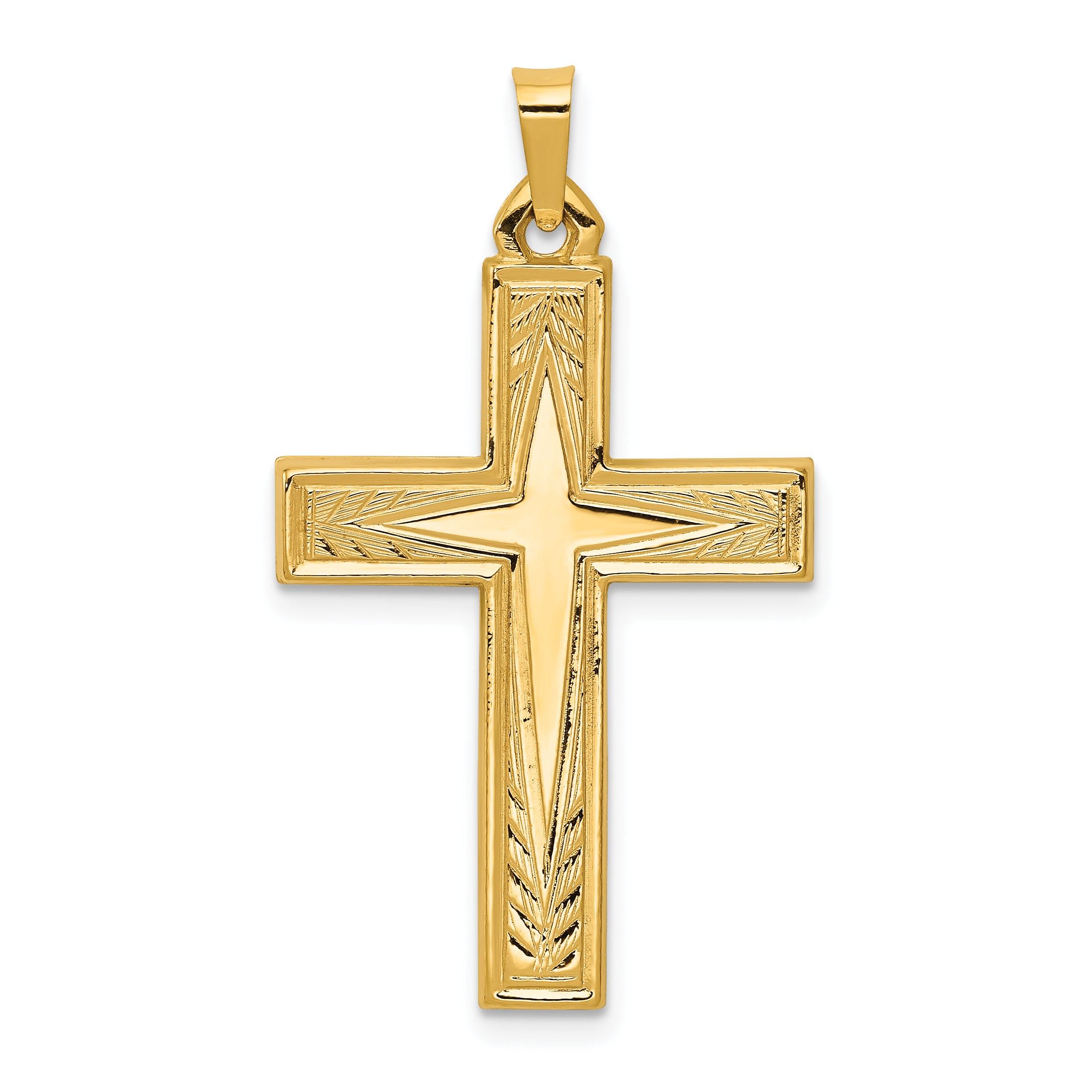 14k Polished Latin Cross Pendant Main image