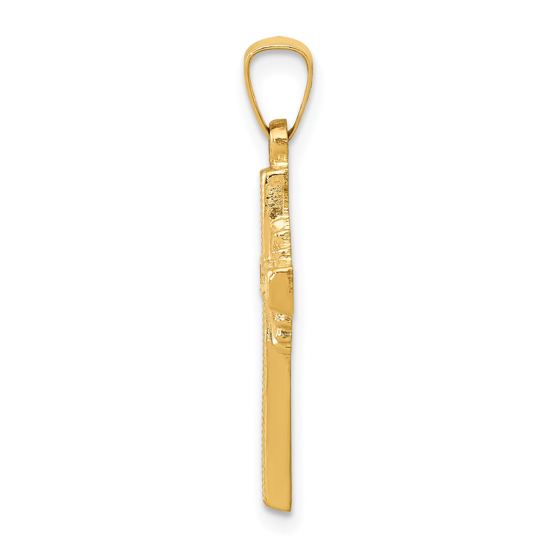 14K Polished Celtic Cross Pendant Secondary image