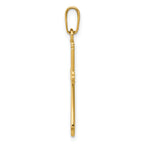 14K Polished Cross Pendant