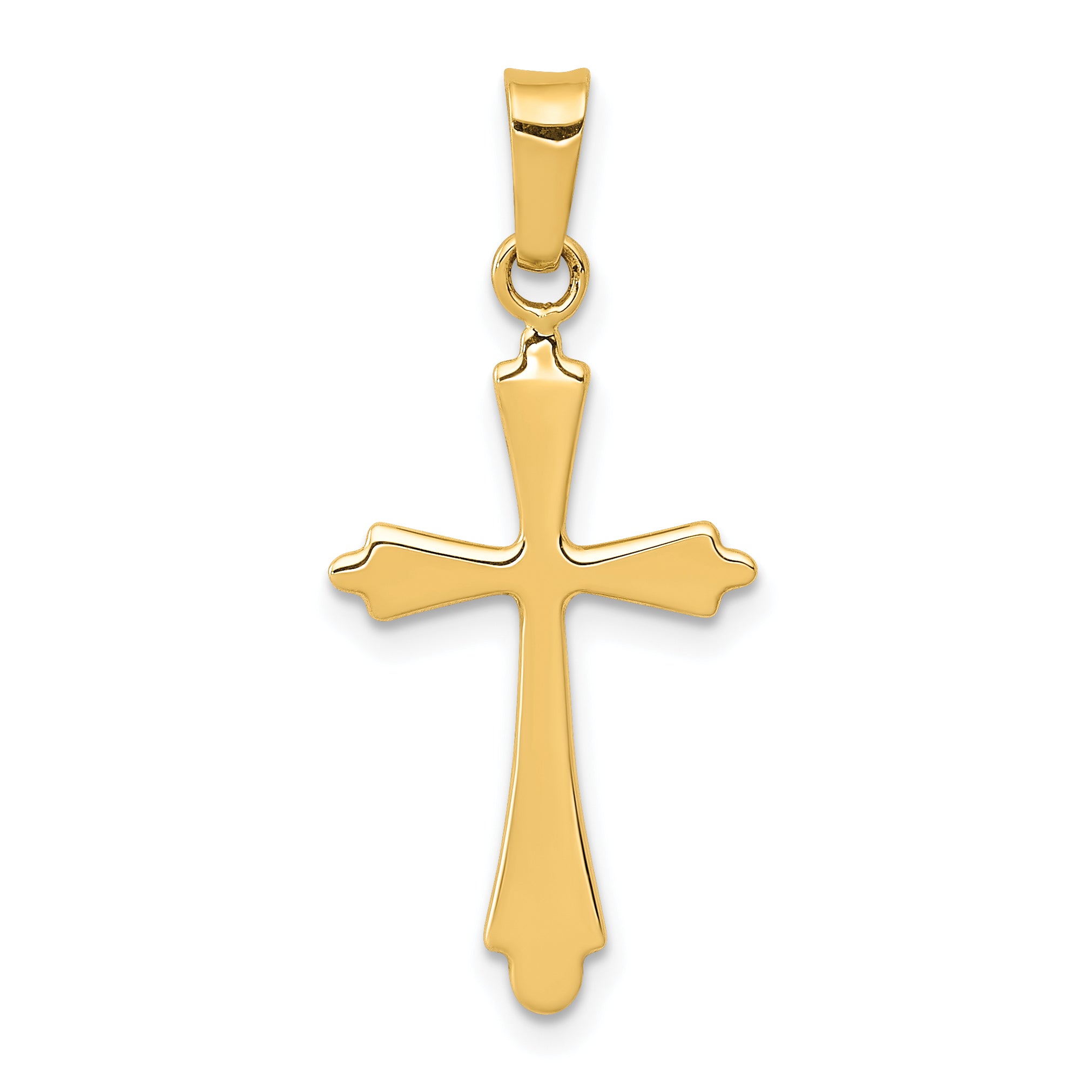 14k Polished Cross Pendant Main image