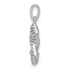14K White Gold Diamond Star of David Pendant