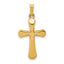 14k Polished Rounded Cross Pendant